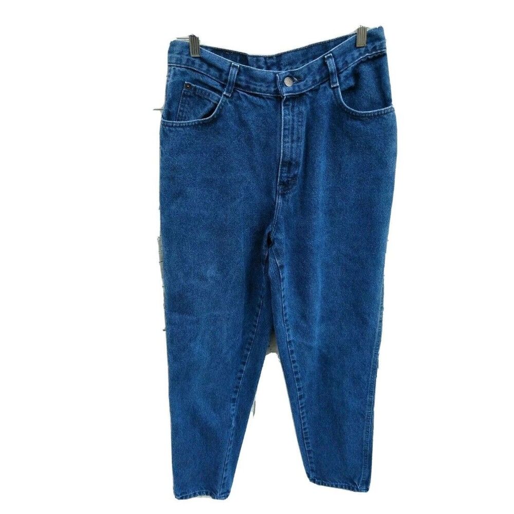 Vintage Gitano High Waist MOM Jeans Womens Sz 12 Tapered Leg Blue Denim 5 Pocket